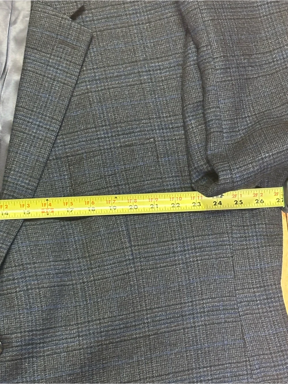 Lauren Ralph Lauren Men's Dark Gray CheckTwo-Button Wool Sport Coat 54R